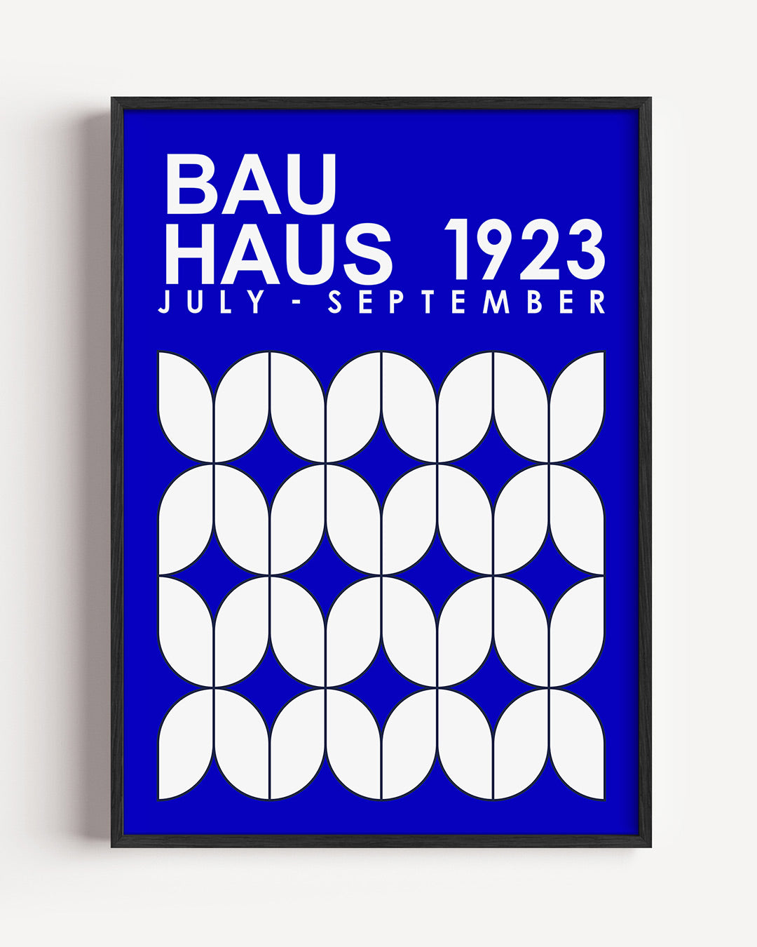 Vorm en kleur – staande Bauhaus poster als wanddecoratie