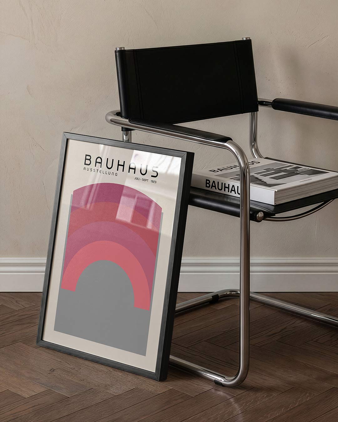 Vorm en kleur – staande Bauhaus poster voor aan de muur