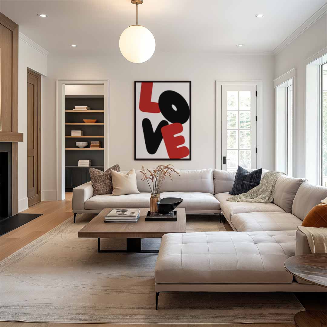 Liefdevolle Vormen – plexiglas wanddecoratie in portret formaat