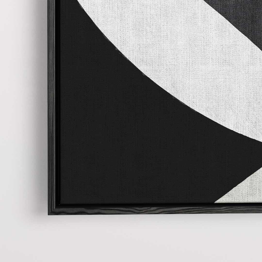 Elegantie in Zwart en Wit – dibond kunstwerk als wanddecoratie