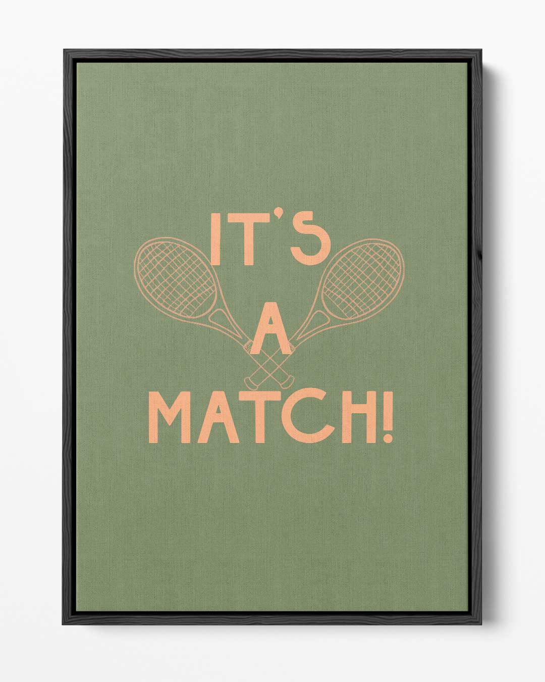 It's a Match Tennis – portret kunstwerk als wanddecoratie