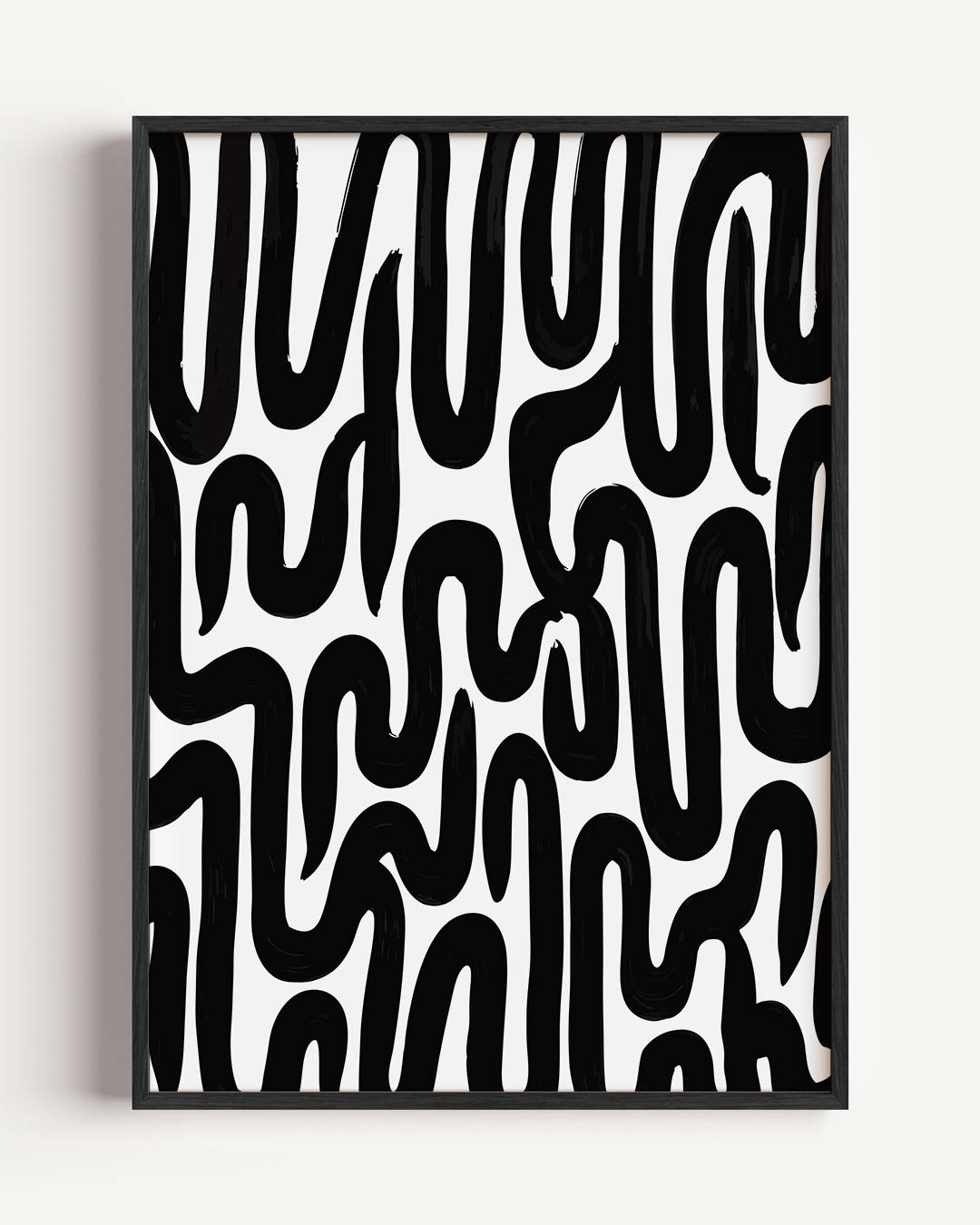 Moderne Abstracte Wanddecoratie – kleurrijke abstracte portret poster als wanddecoratie