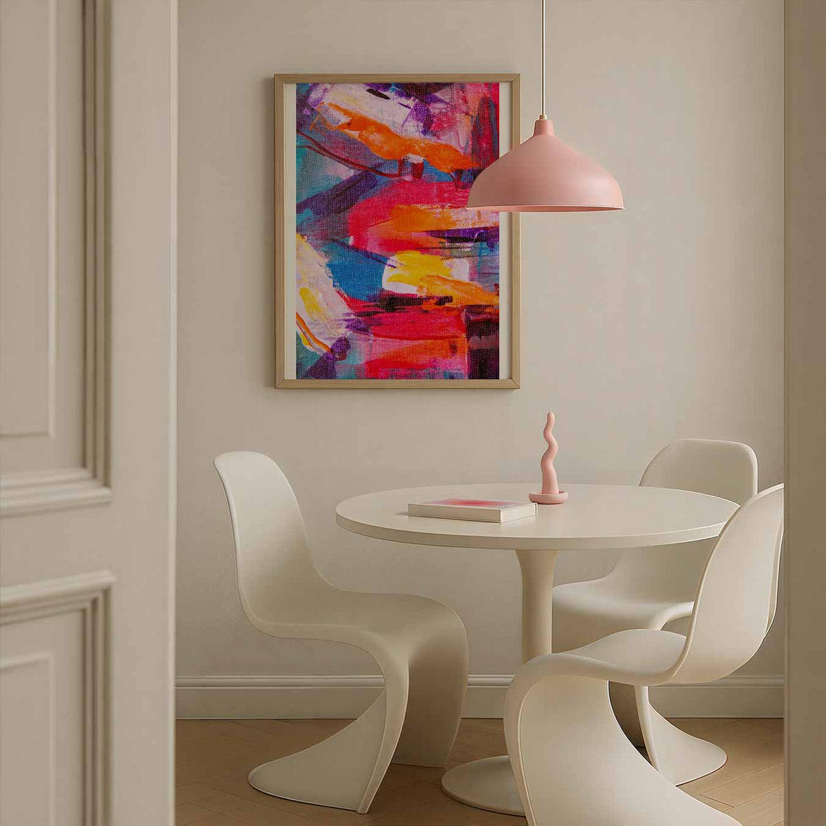 Abstract Kleurenpalet – Streetart wandkunst als portret poster