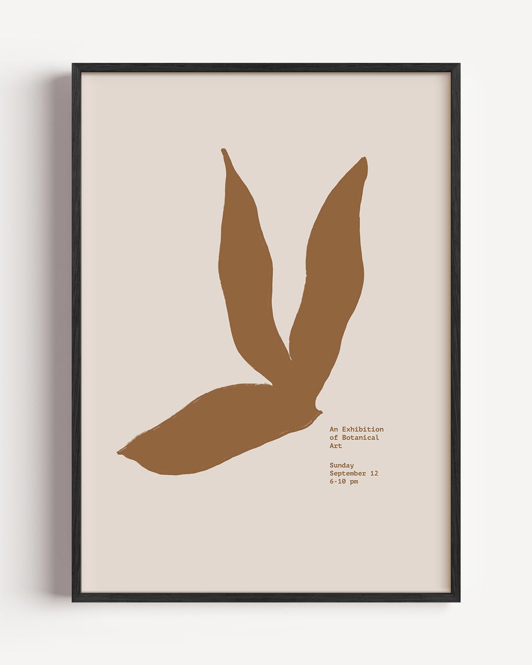 Botanische Kunst Tentoonstellingsposter – kleurrijke abstracte portret poster als wanddecoratie