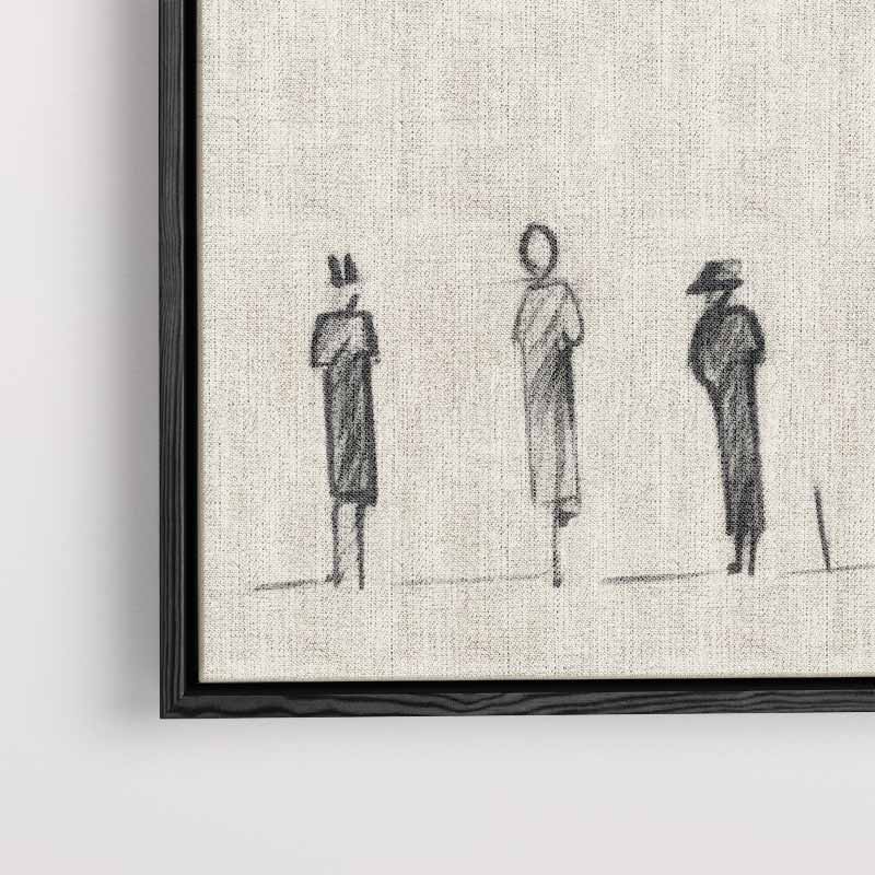 Mensen in Beweging – staand kunstwerk voor modern interieur