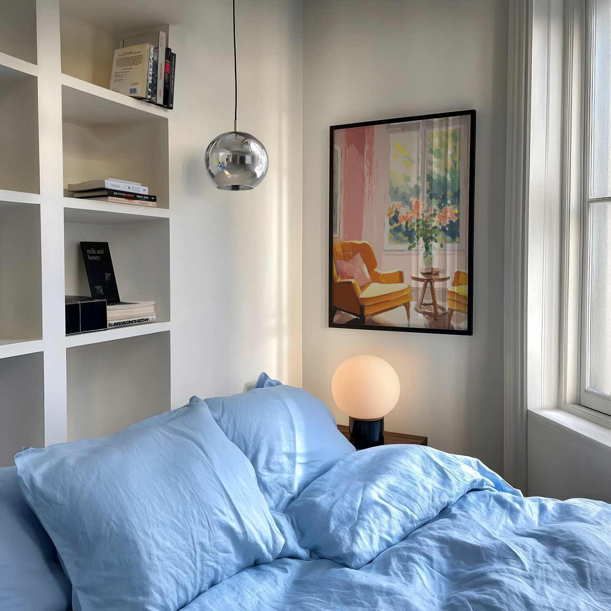 Zonovergoten Interieur Sfeerposter – zomer poster als frisse staande wanddecoratie