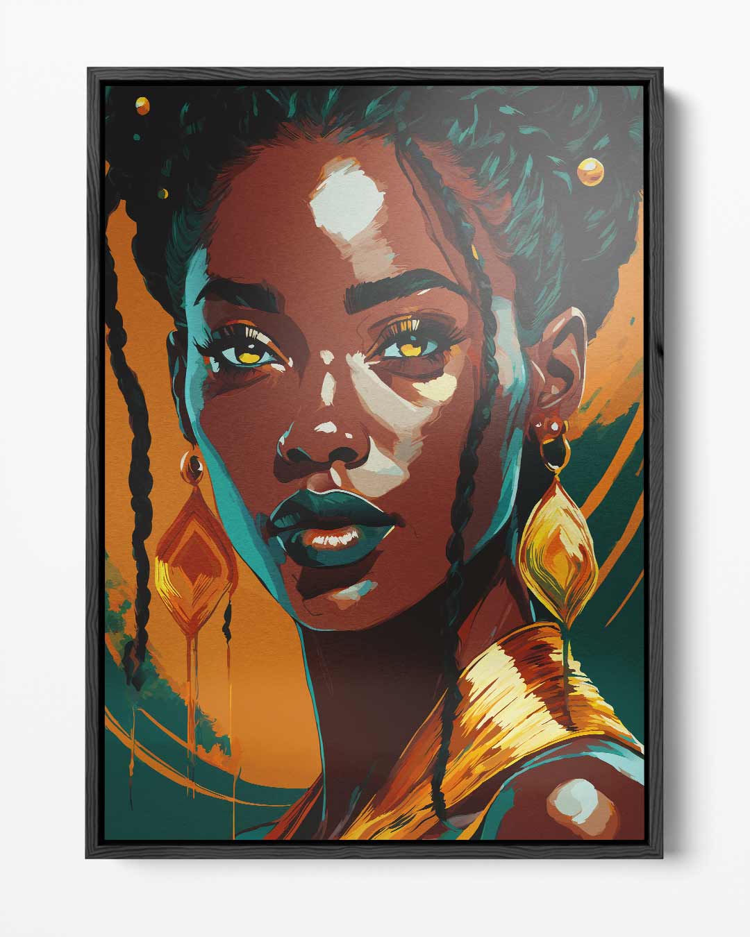 Krachtige Vrouwelijke Expressie – portret kunstwerk als wanddecoratie