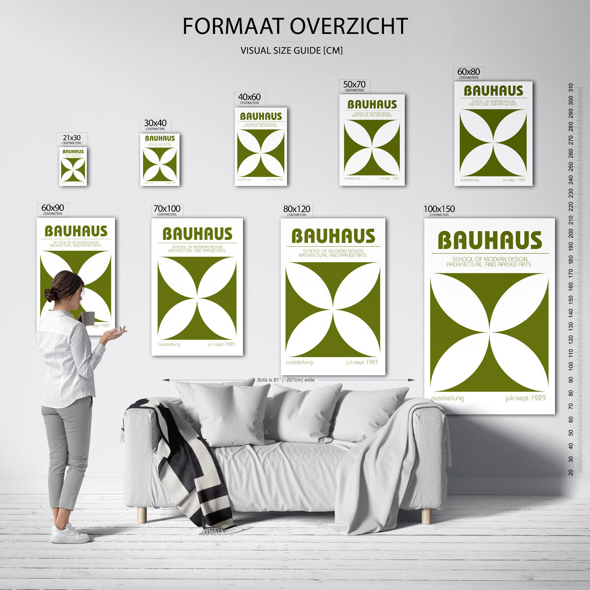 Vorm en balans – Bauhaus poster als moderne geometrische wanddecoratie