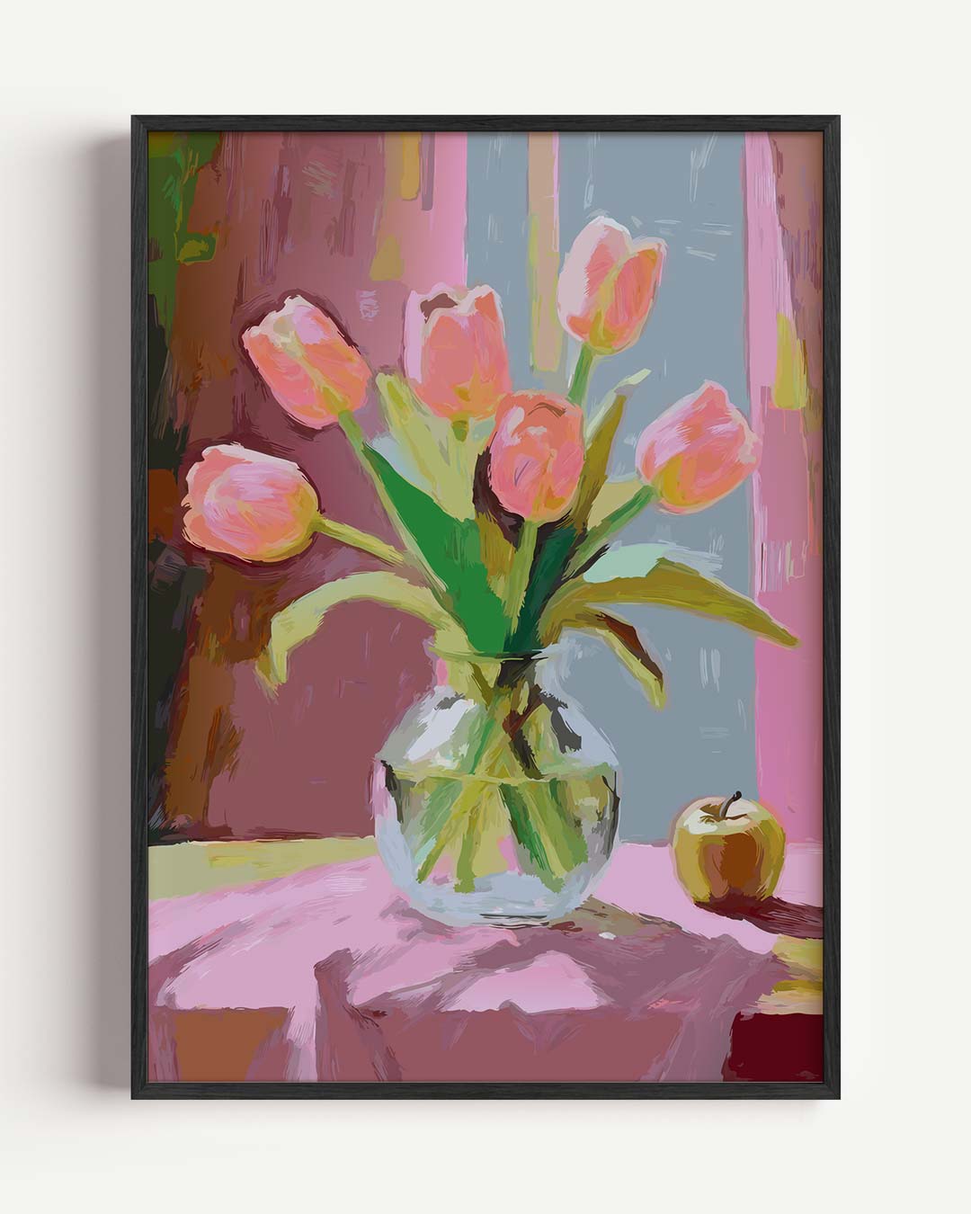 Bloemenpracht Tulpen – zomer portret poster als wanddecoratie