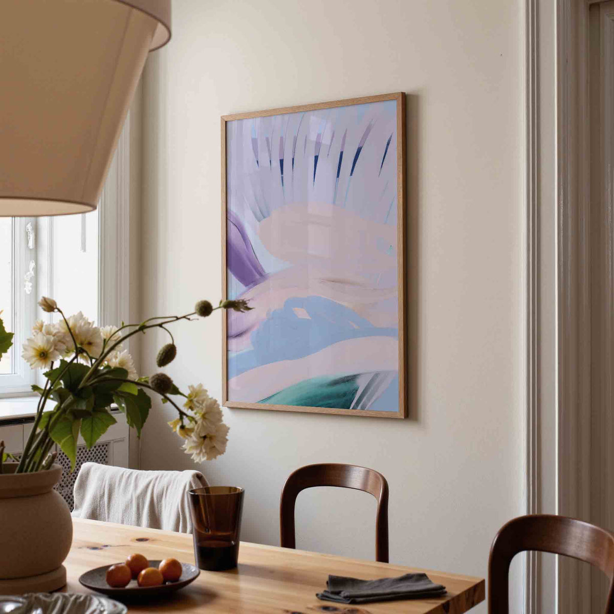 Abstracte vormen – kunst en design poster in portret formaat