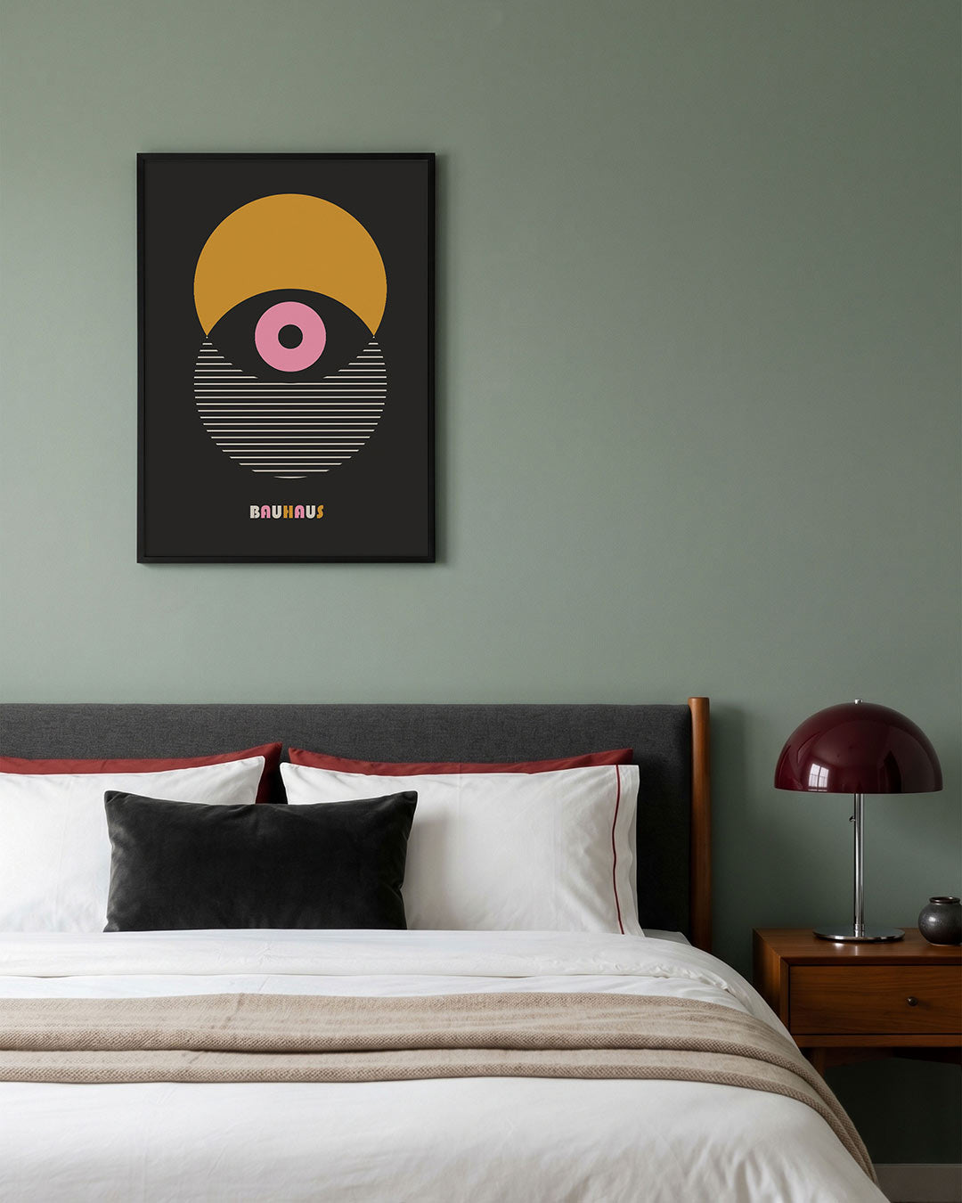 Vorm en kleur – geometrische poster in Bauhaus-stijl van WallArtistic