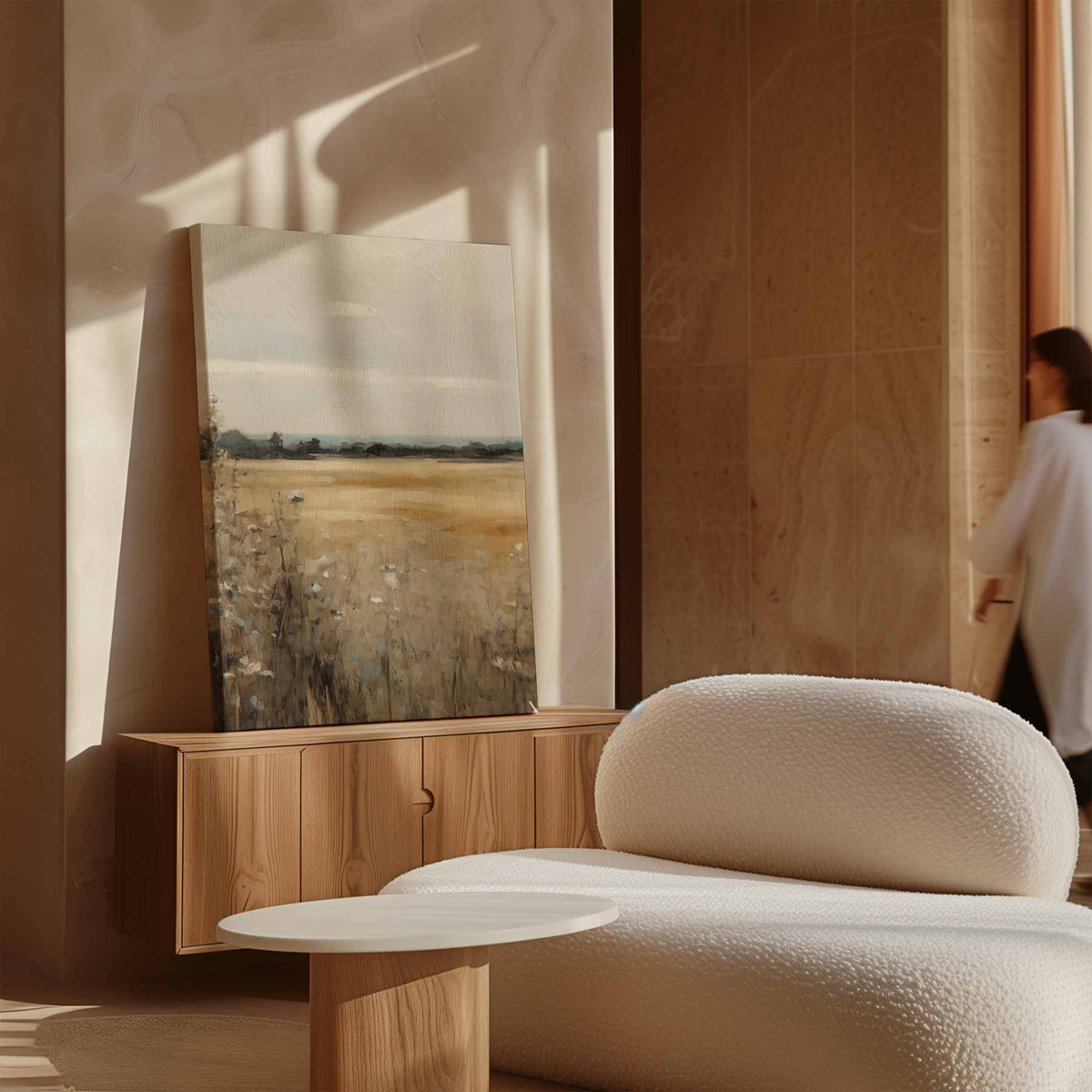 Zomerweide – staande wandkunst voor woonkamer of interieur