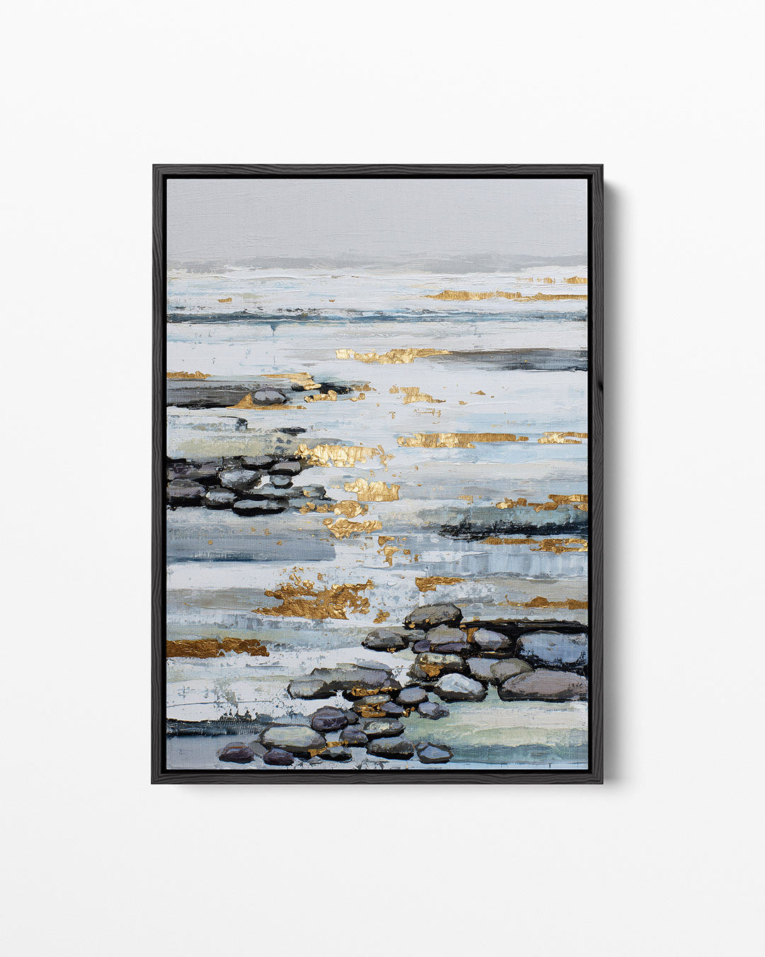 Gelaagde textuur compositie – staand wanddecoratie kunstwerk