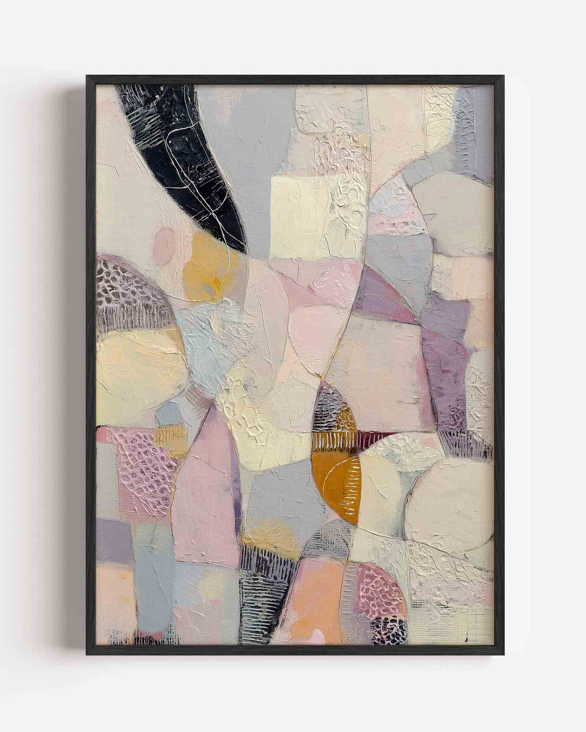 Abstracte vormen – abstracte portret poster als wanddecoratie