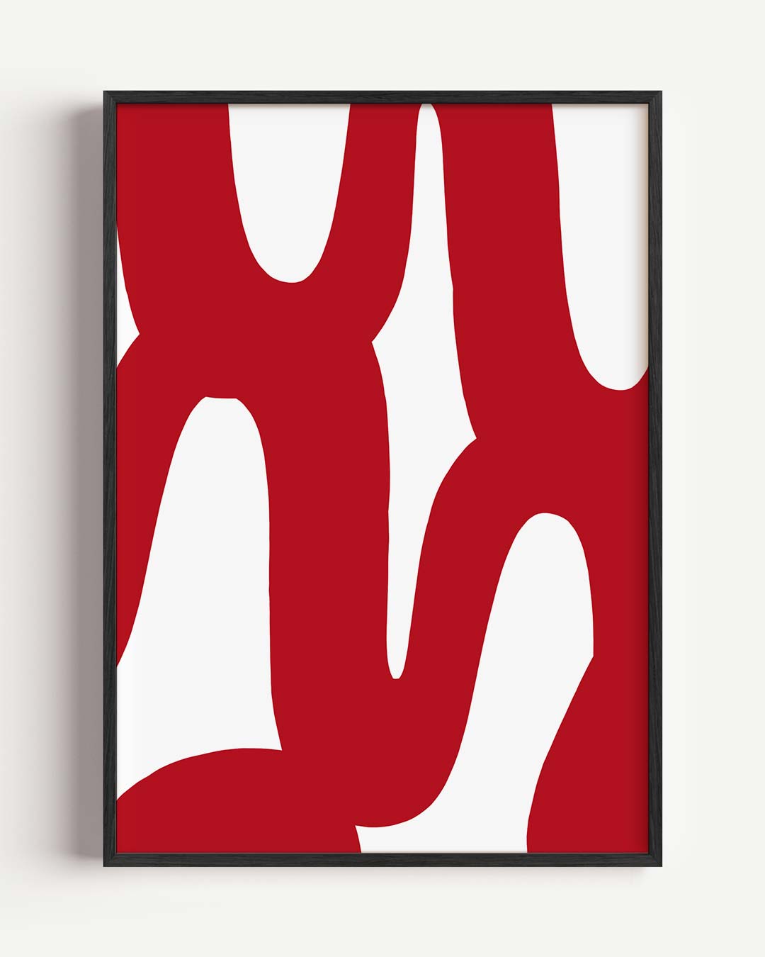 Moderne Abstracte Kunstposter – kleurrijke abstracte portret poster als wanddecoratie