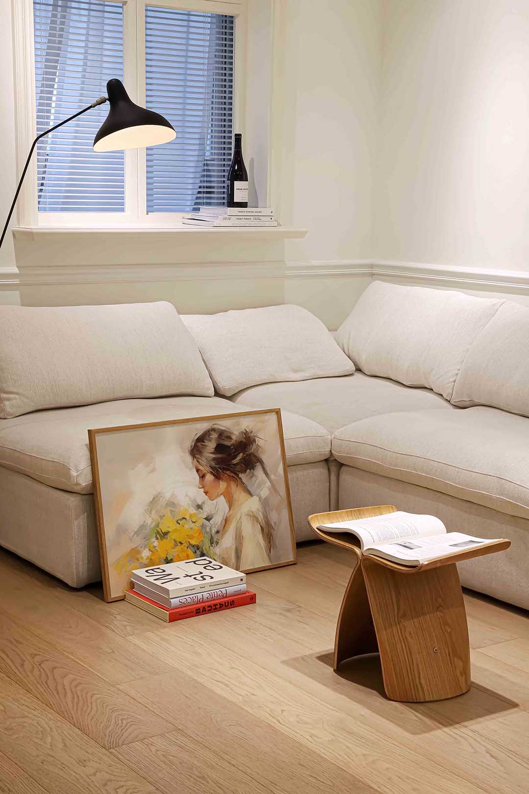 Vrouw met bloemen – vrouwelijke portretkunst als landscape poster