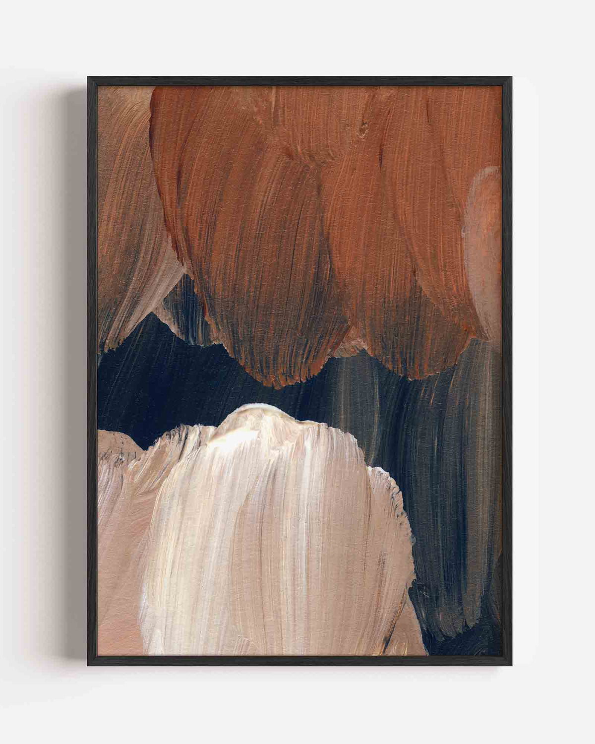 Abstracte penseelstreken – schilderkunst portret poster als wanddecoratie