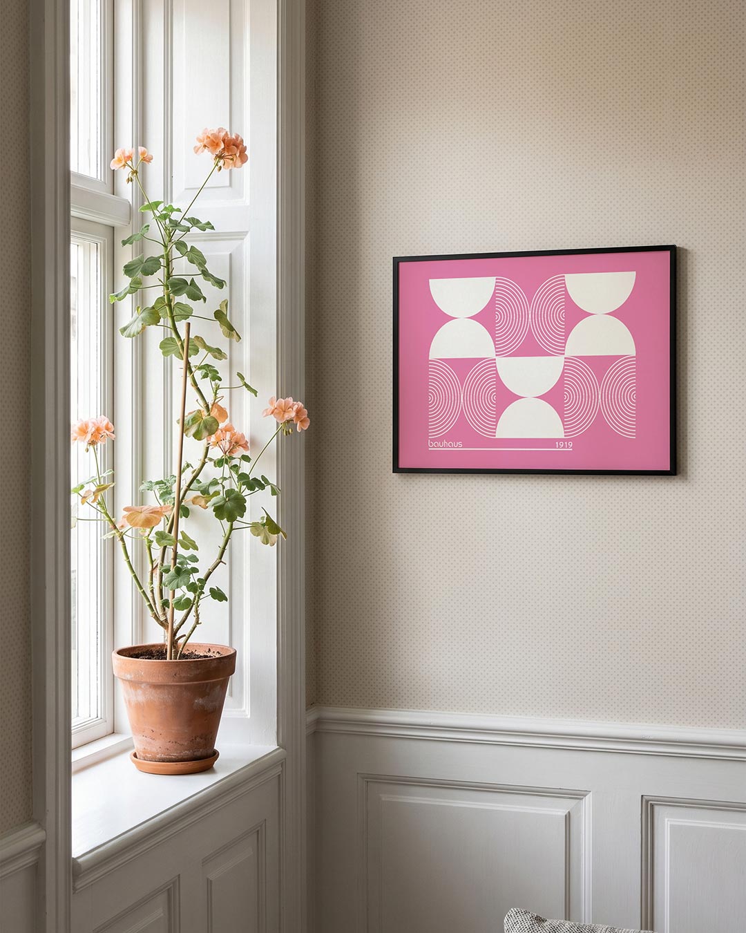 Vorm en ritme – liggende Bauhaus poster voor aan de muur