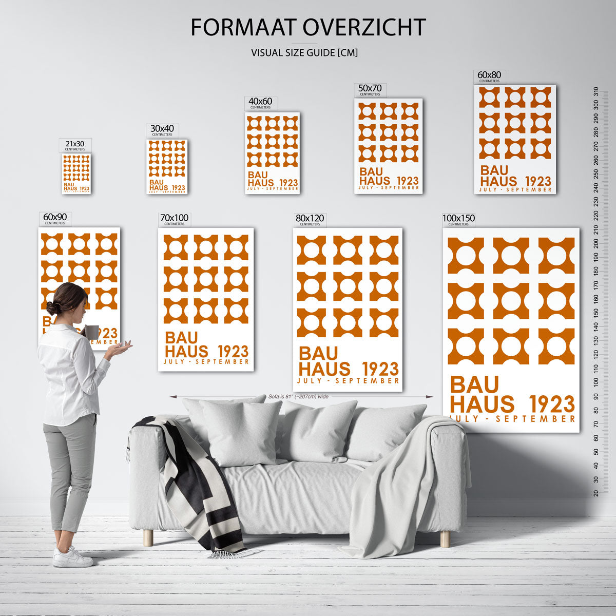  – geometrische poster in Bauhaus-stijl van WallArtistic