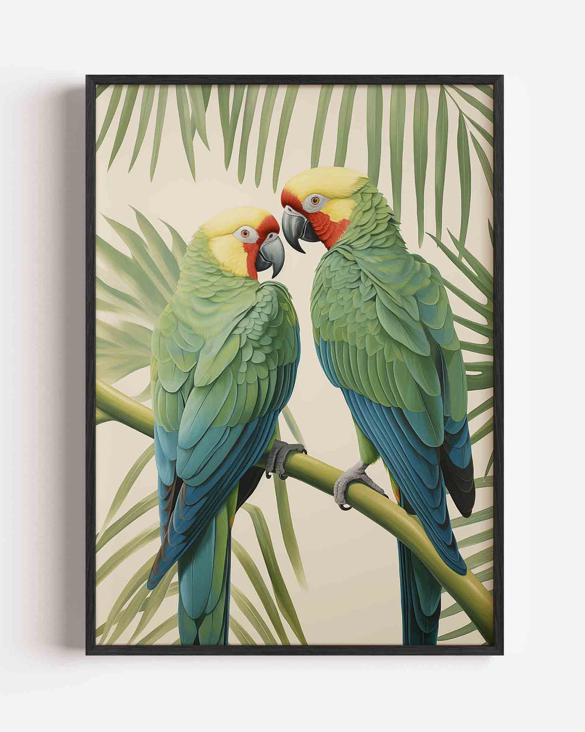 Tropische papegaaien – jungle portret poster als wanddecoratie