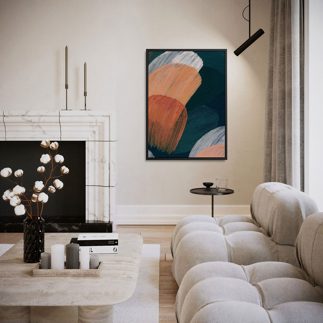 Kleurencompositie – moderne staande wandkunst