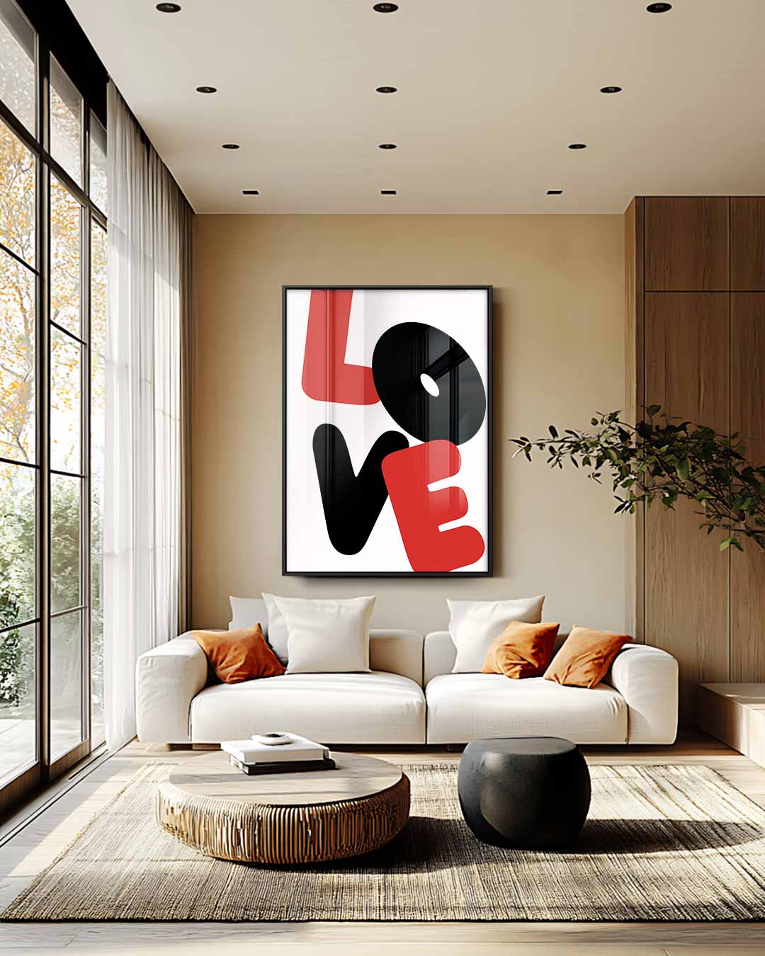 Liefdevolle Vormen – staand kunstwerk voor modern interieur