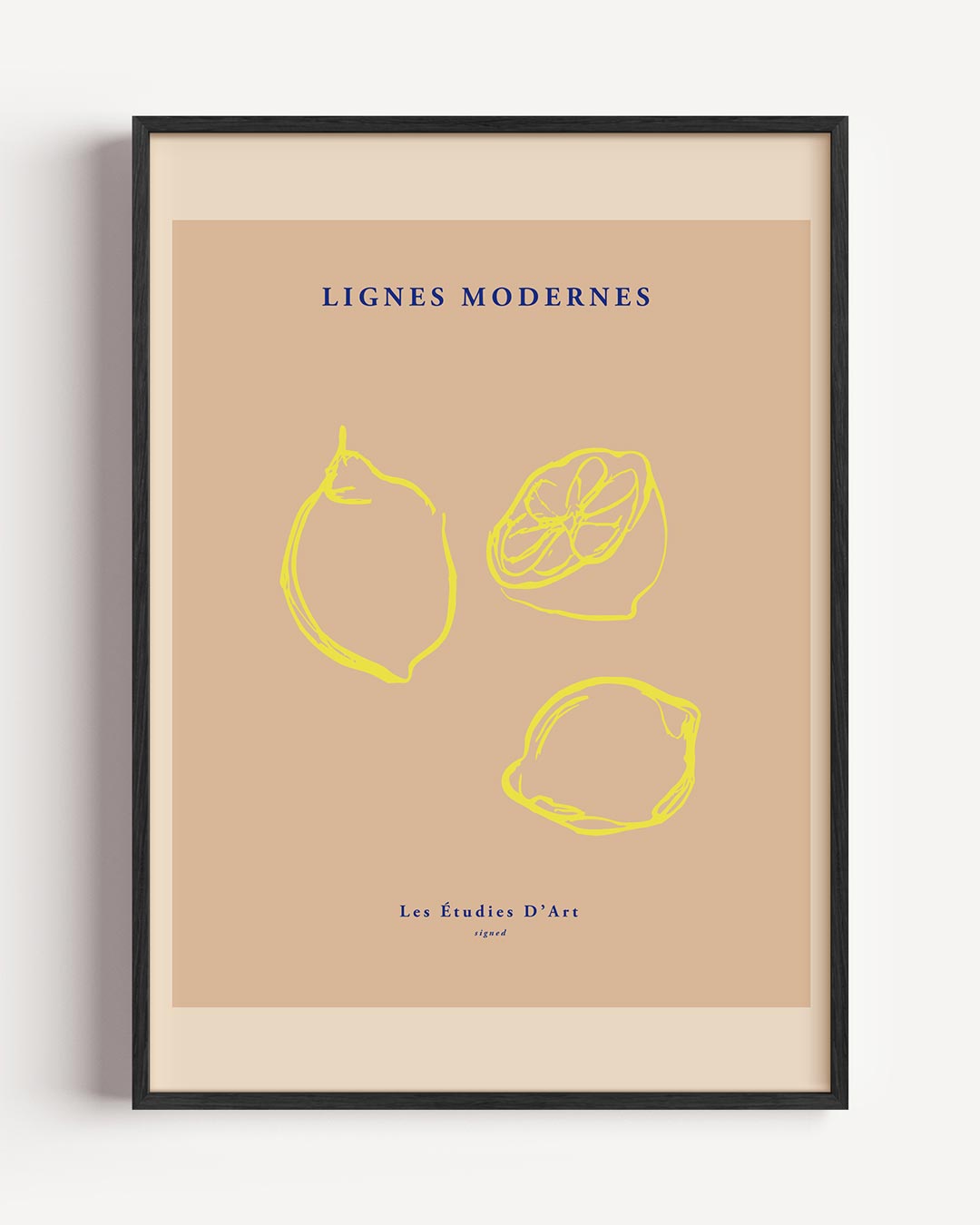 Artistieke Moderne Citroen – keuken portret poster als wanddecoratie