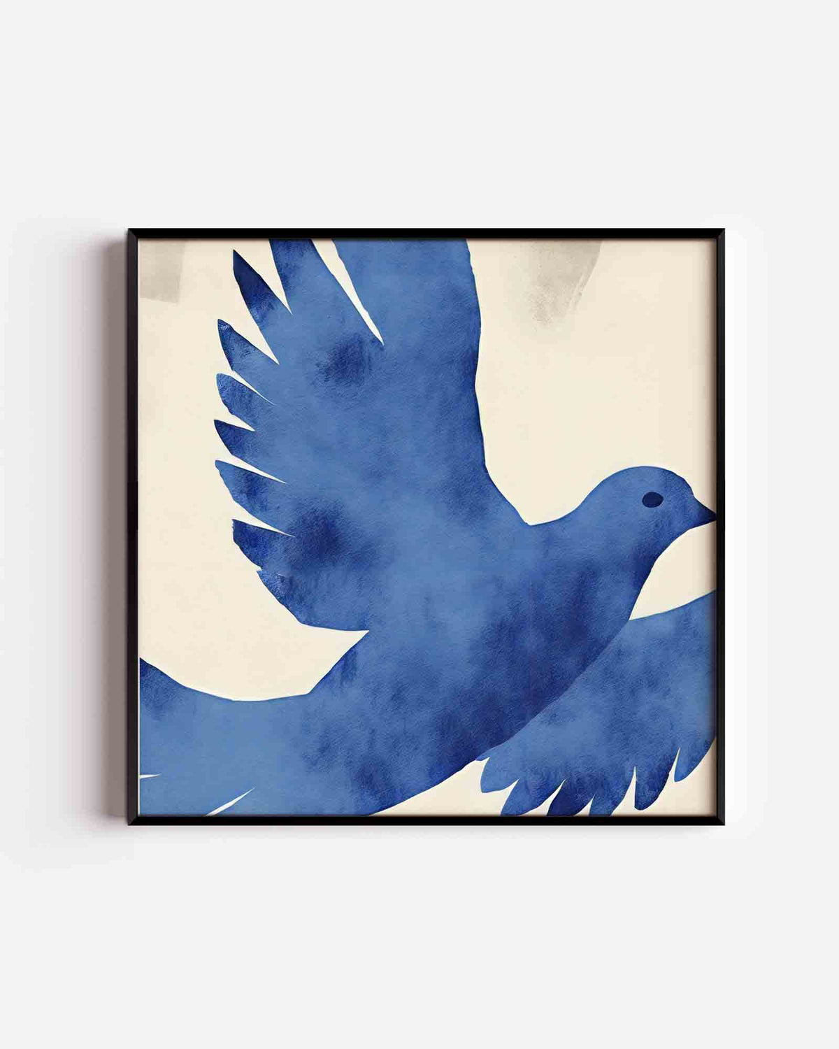 Vogel in vlucht – vierkante dierenposter als wanddecoratie