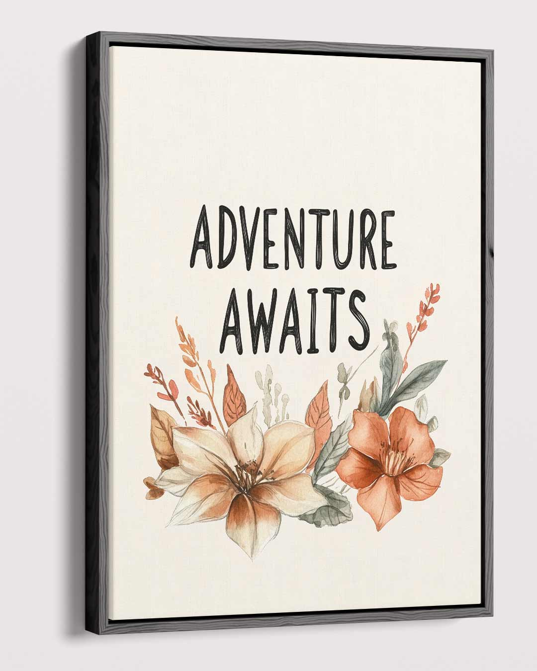 Adventure Awaits Bloemenkunst – plexiglas wanddecoratie in portret formaat