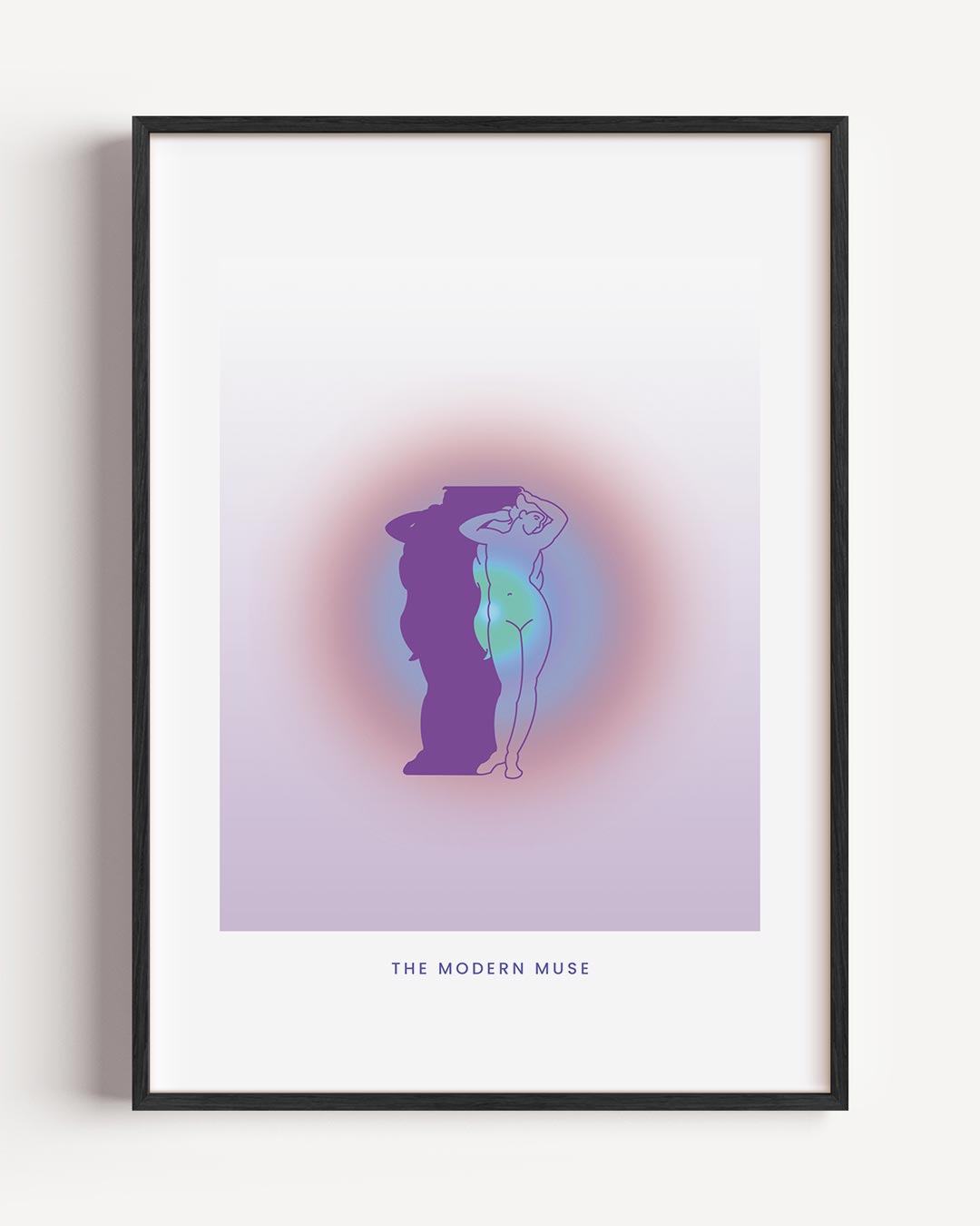 De Moderne Muze – mindfulness portret poster als wanddecoratie
