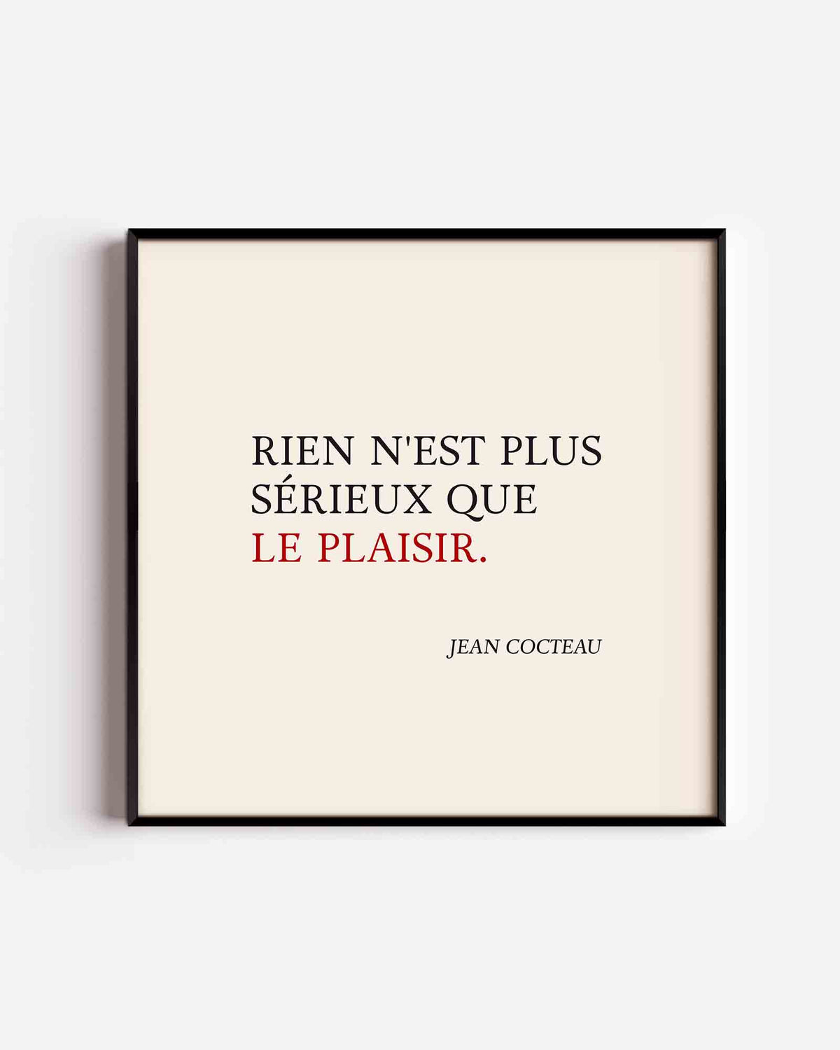 Citaat van jean cocteau – keuken vierkante poster als wanddecoratie