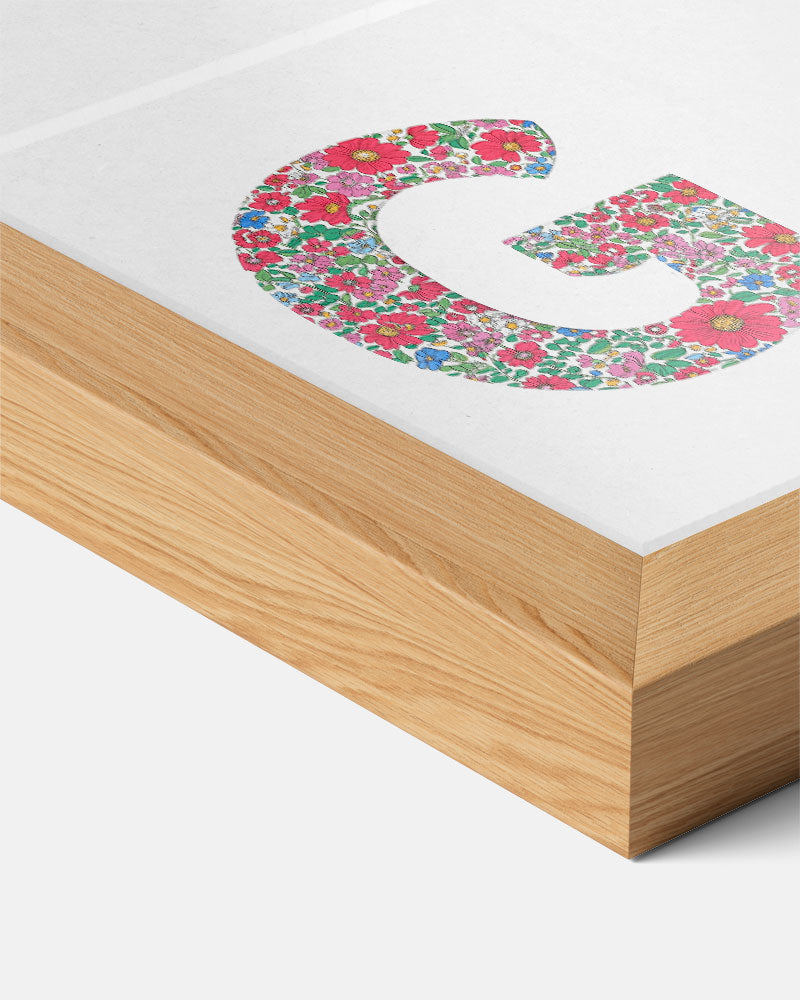 Bloemenpracht Letterposter – kids poster als vrolijke staande wanddecoratie