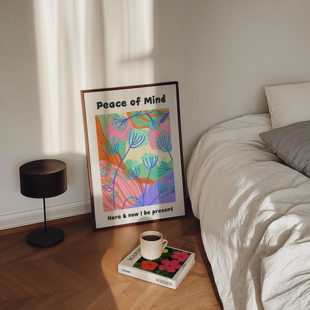 Peace of Mind – staande Popart wanddecoratie van WallArtistic