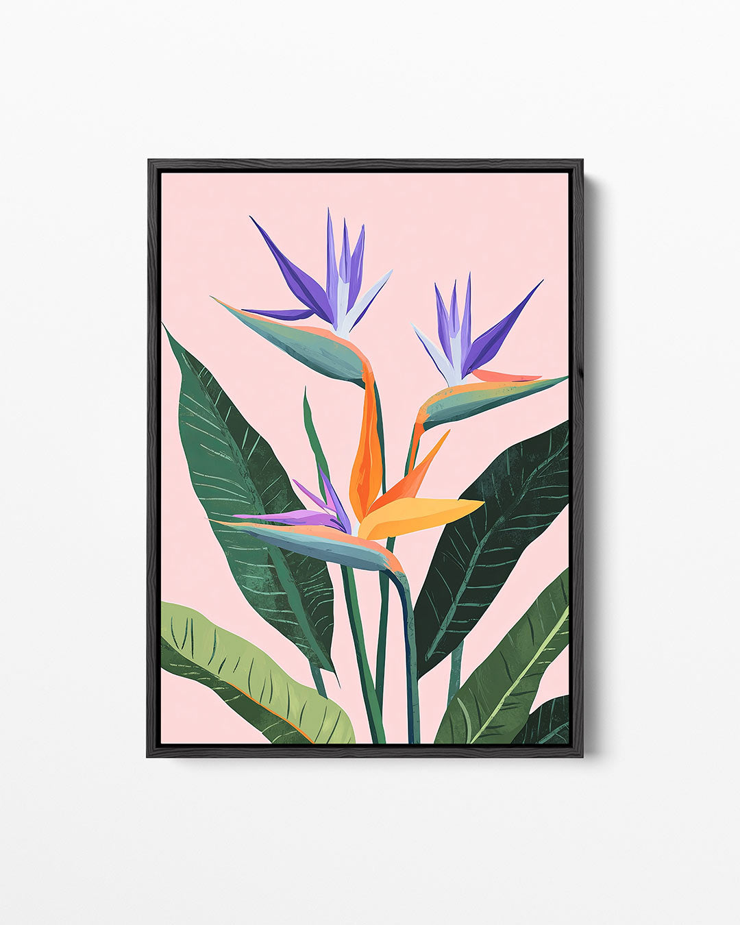 Tropische bloemenpracht – staand wanddecoratie kunstwerk