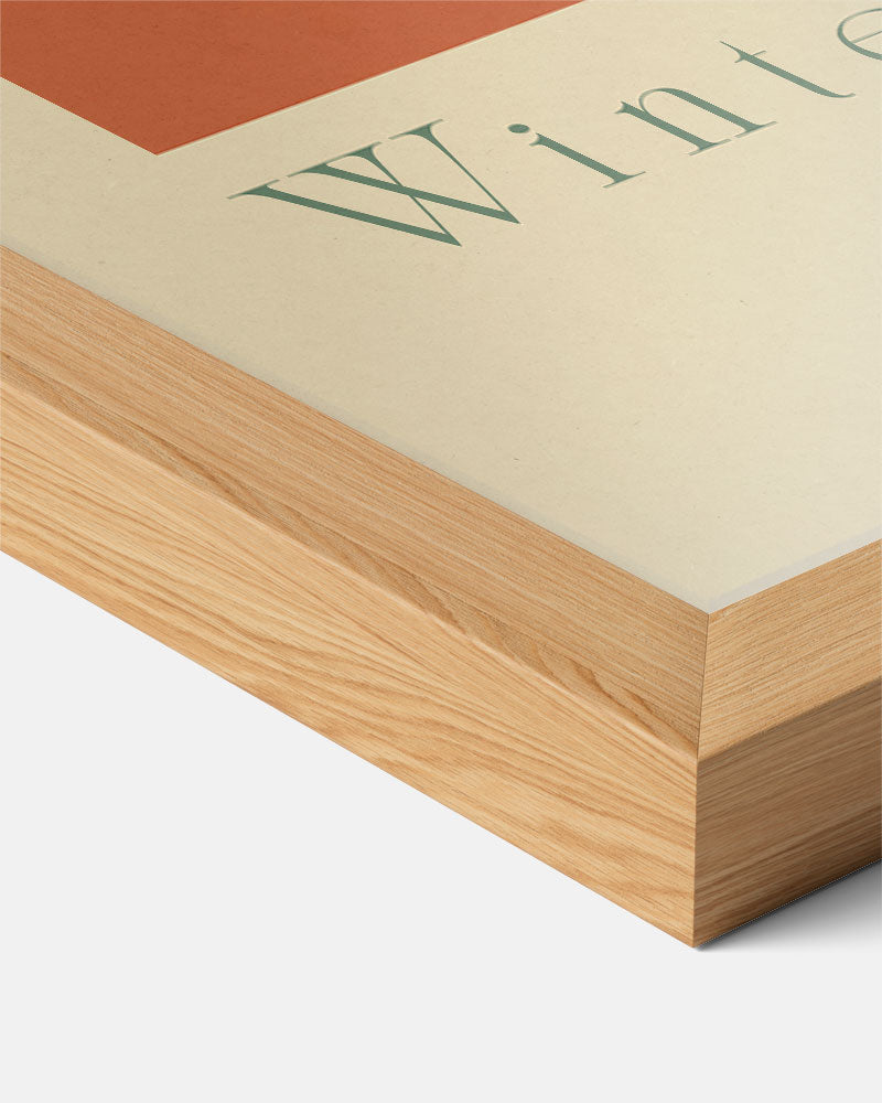 Winter Market Art Print – staande muurposter voor kerst