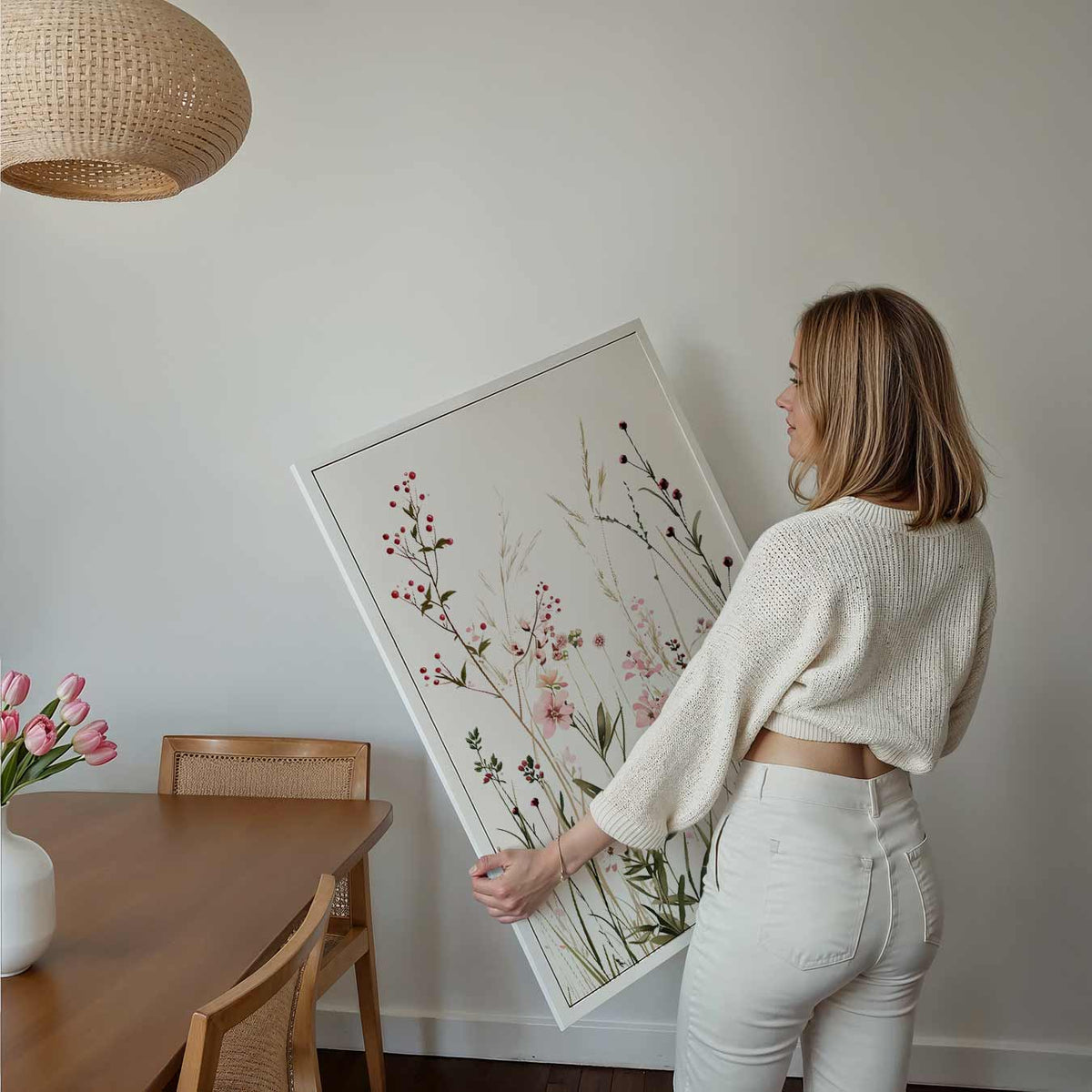 Bloemenzee Wandposter – kids poster als vrolijke staande wanddecoratie