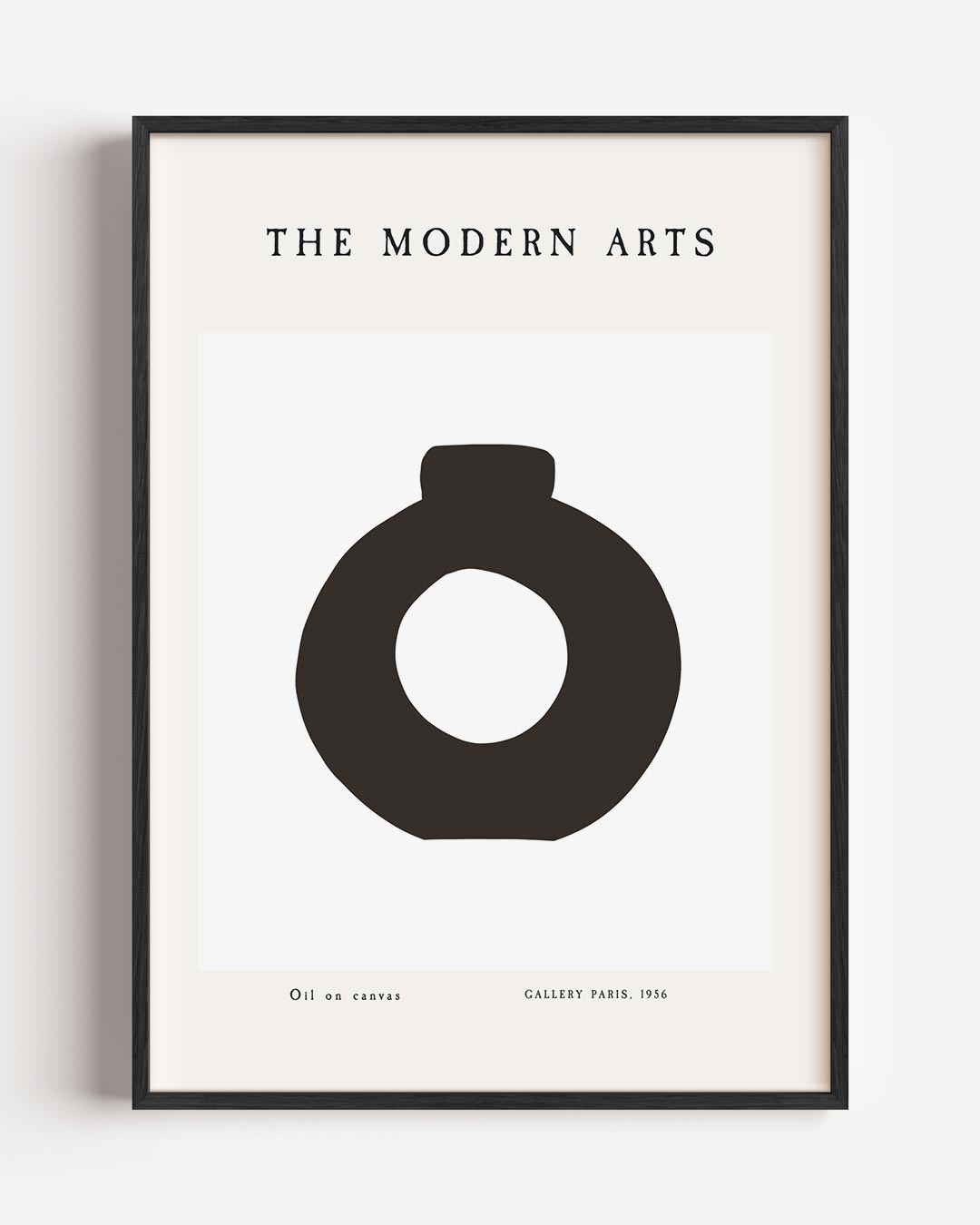 Modern Arts Vaas – moderne portret poster als wanddecoratie