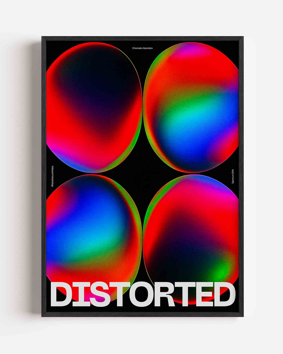 Distorted kleuren – Pop Art en Streetart portret poster als wanddecoratie