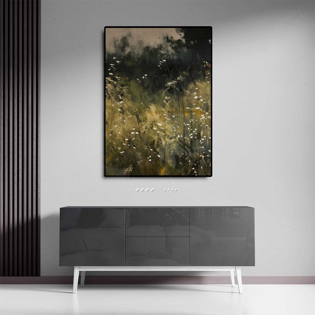 Betoverend Bloemenveld – staand kunstwerk voor modern interieur