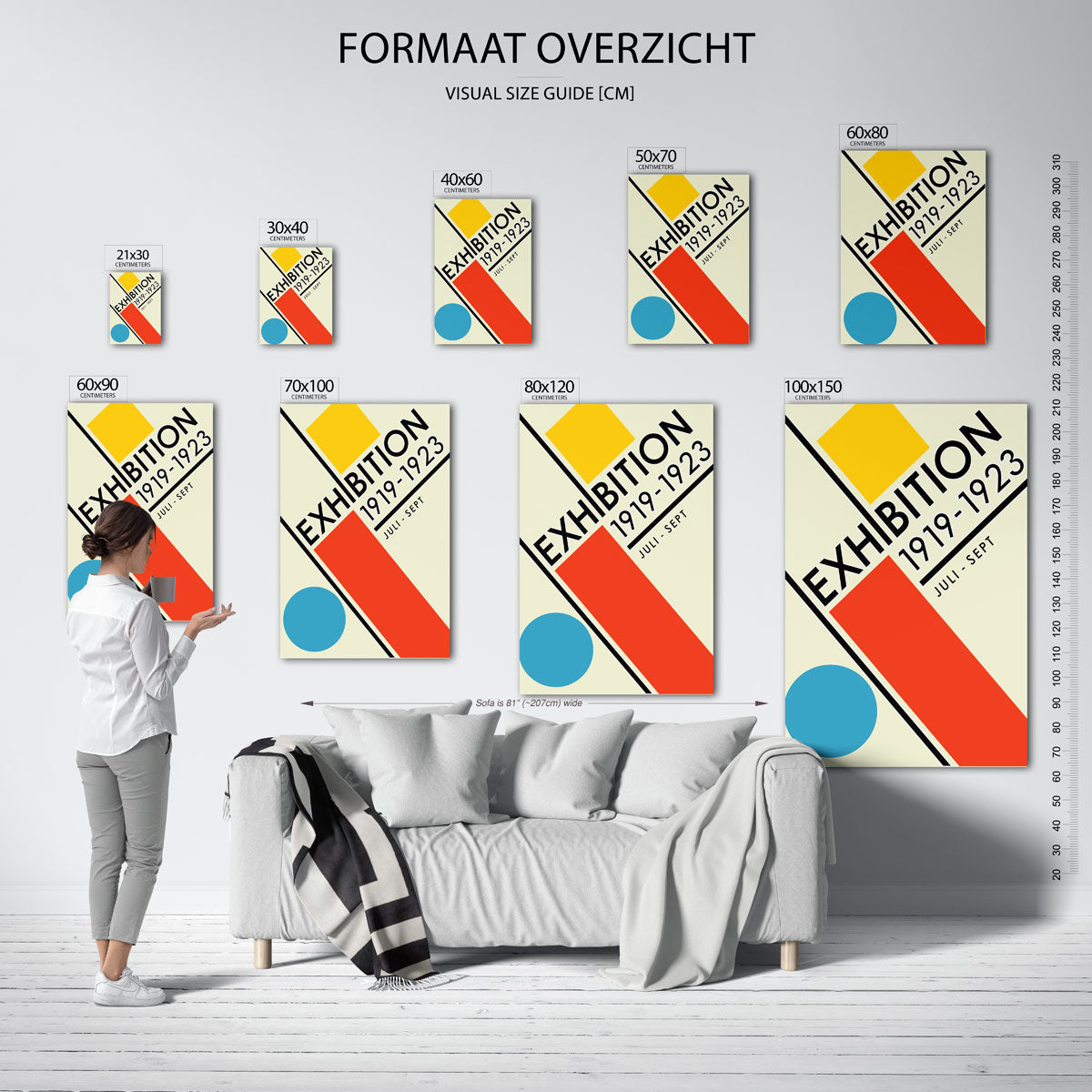Vorm en balans – Bauhaus poster als geometrische wanddecoratie