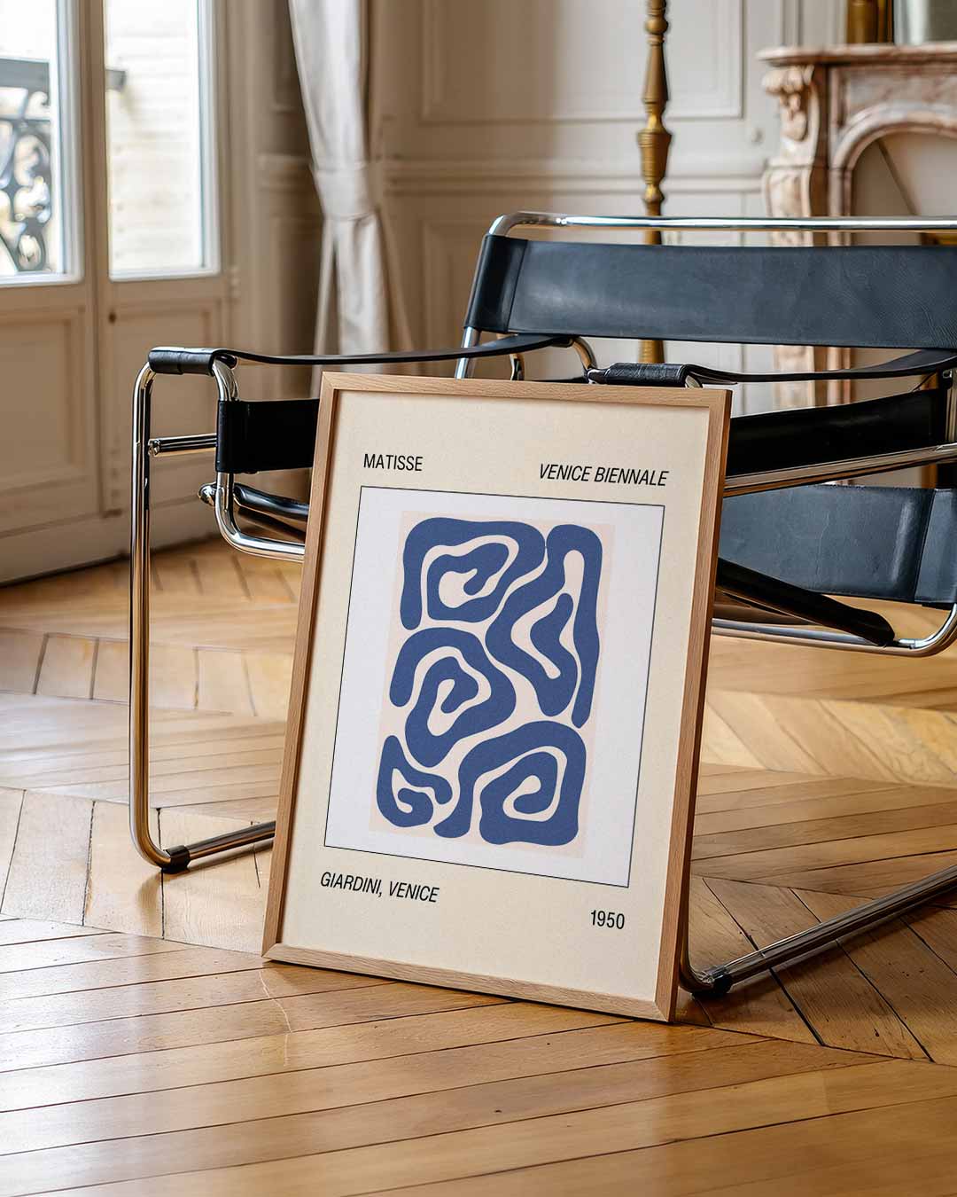 Moderne Matisse Giardini – staande abstracte wanddecoratie van WallArtistic