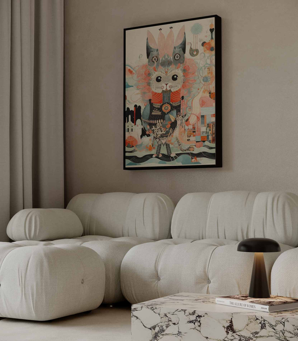 Magische Kat Avontuur – dibond wanddecoratie in staand formaat
