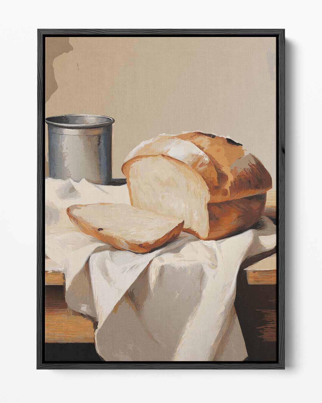 Rustiek Brood Stilleven – portret kunstwerk als wanddecoratie