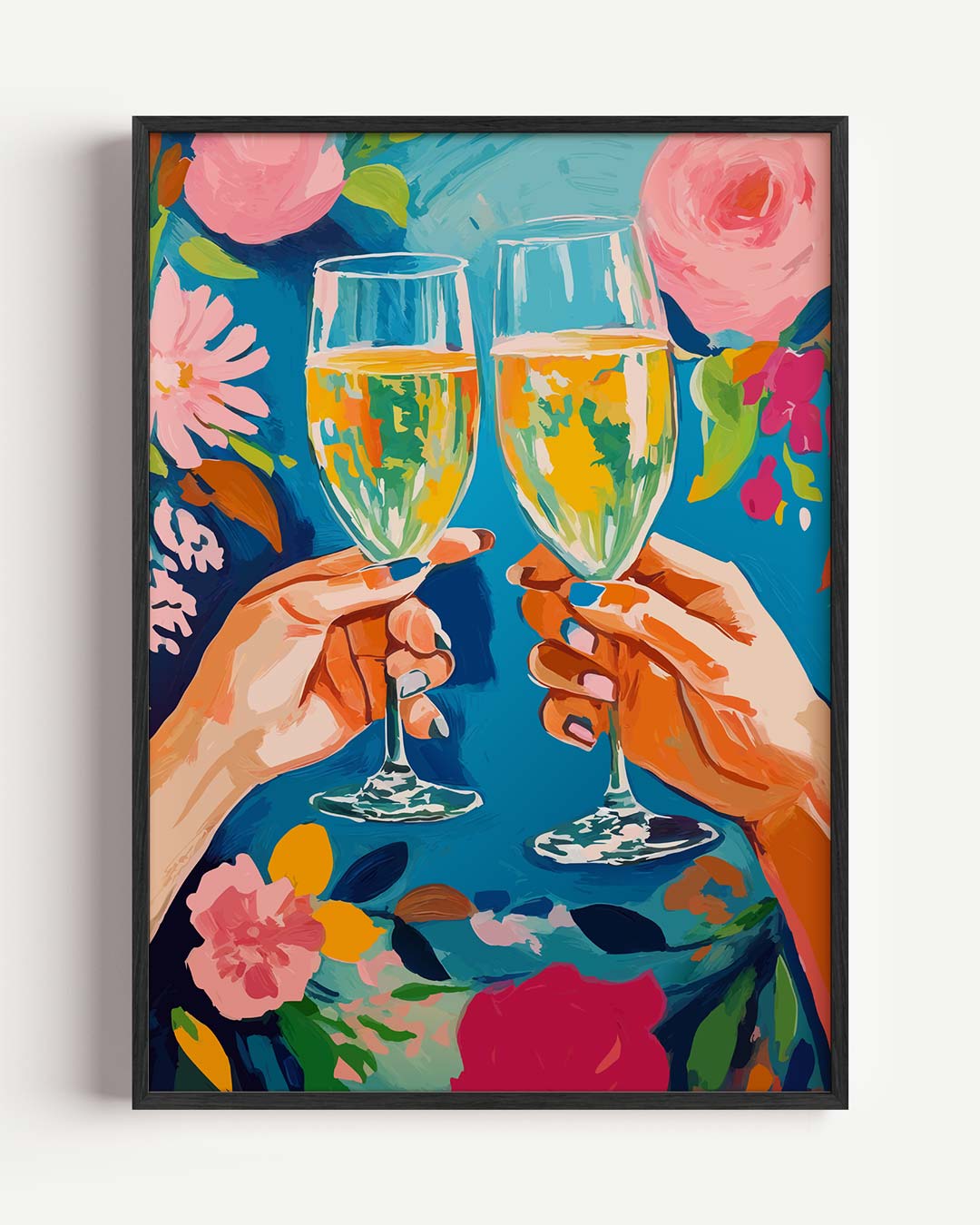 Vrolijke Cheers – zomer portret poster als wanddecoratie