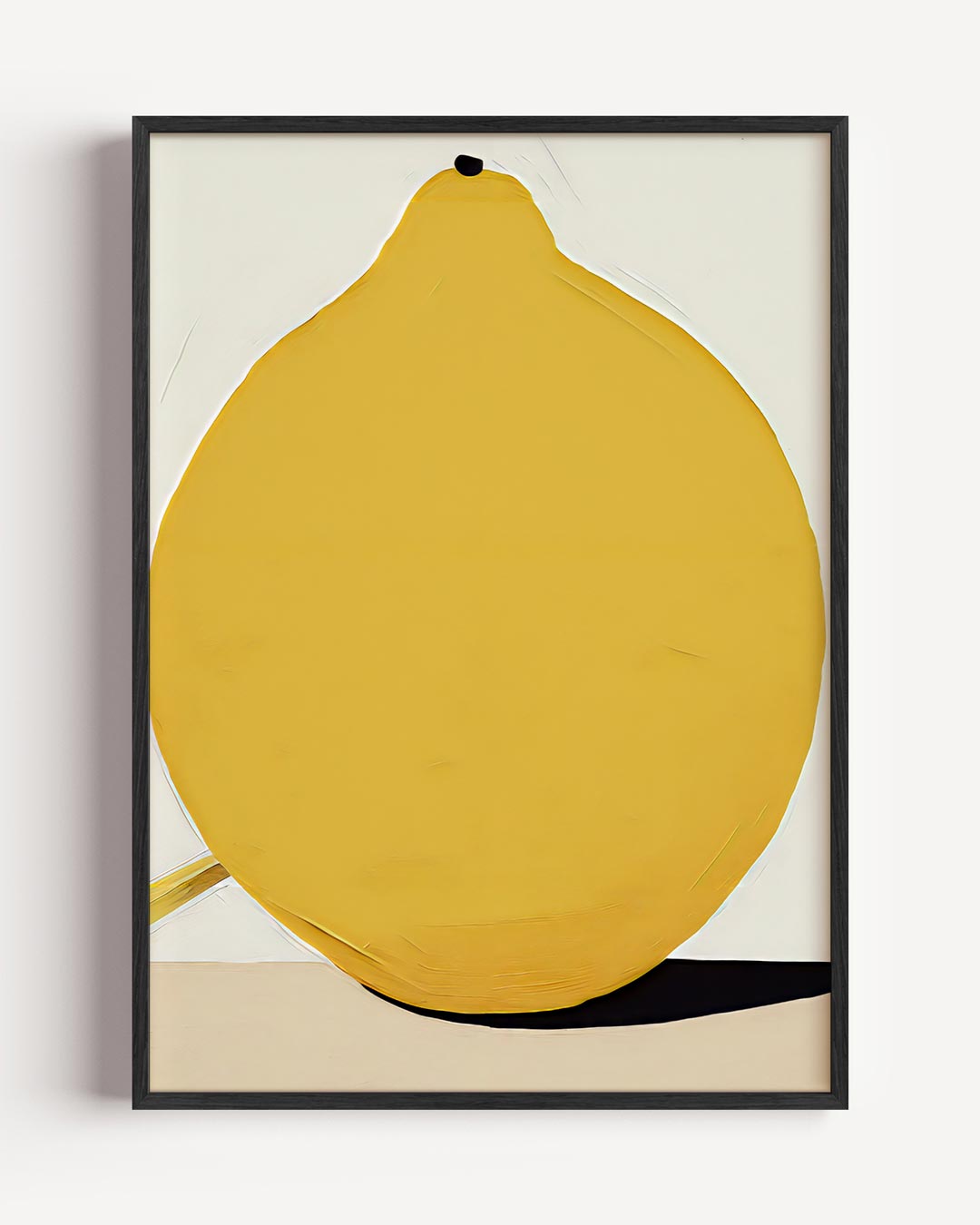 Minimalistische Citroen – keuken portret poster als wanddecoratie