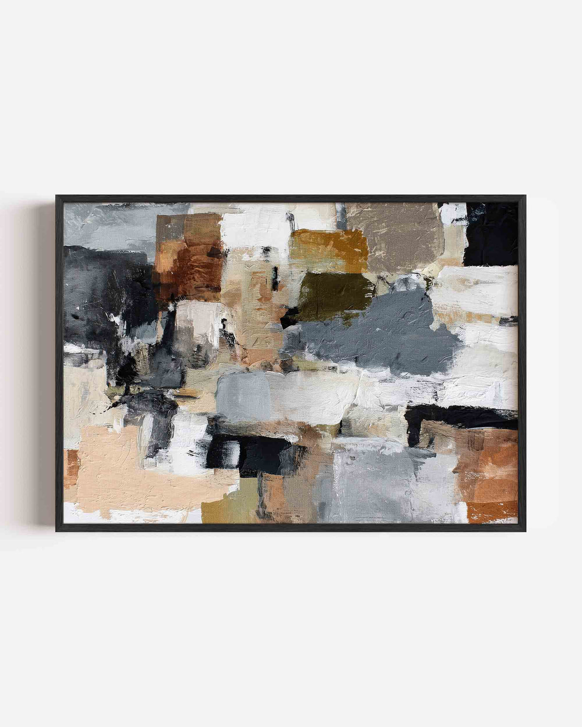 Abstracte vormen – abstracte landscape poster als wanddecoratie