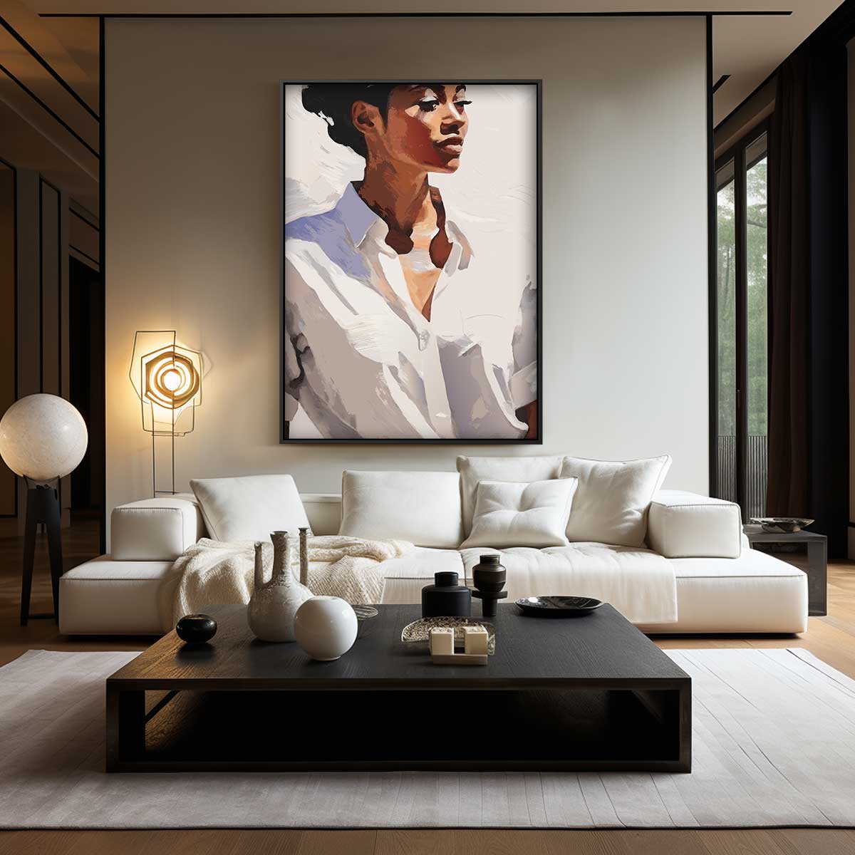 Stijlvolle Rust – plexiglas wanddecoratie in portret formaat