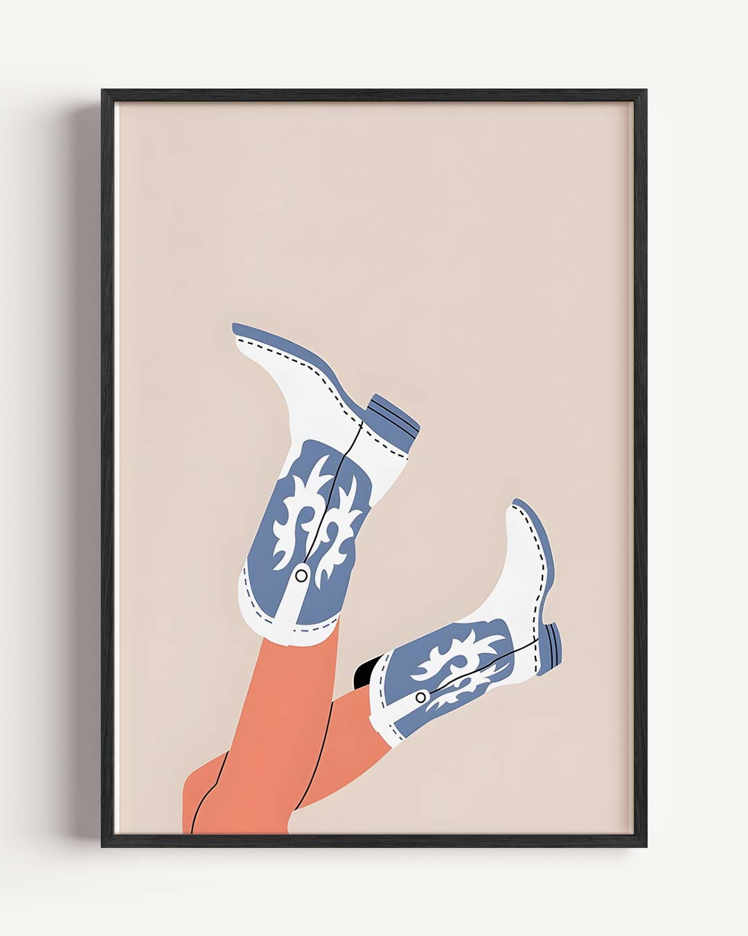 Western Chic – Popart en Streetart portret poster als wanddecoratie