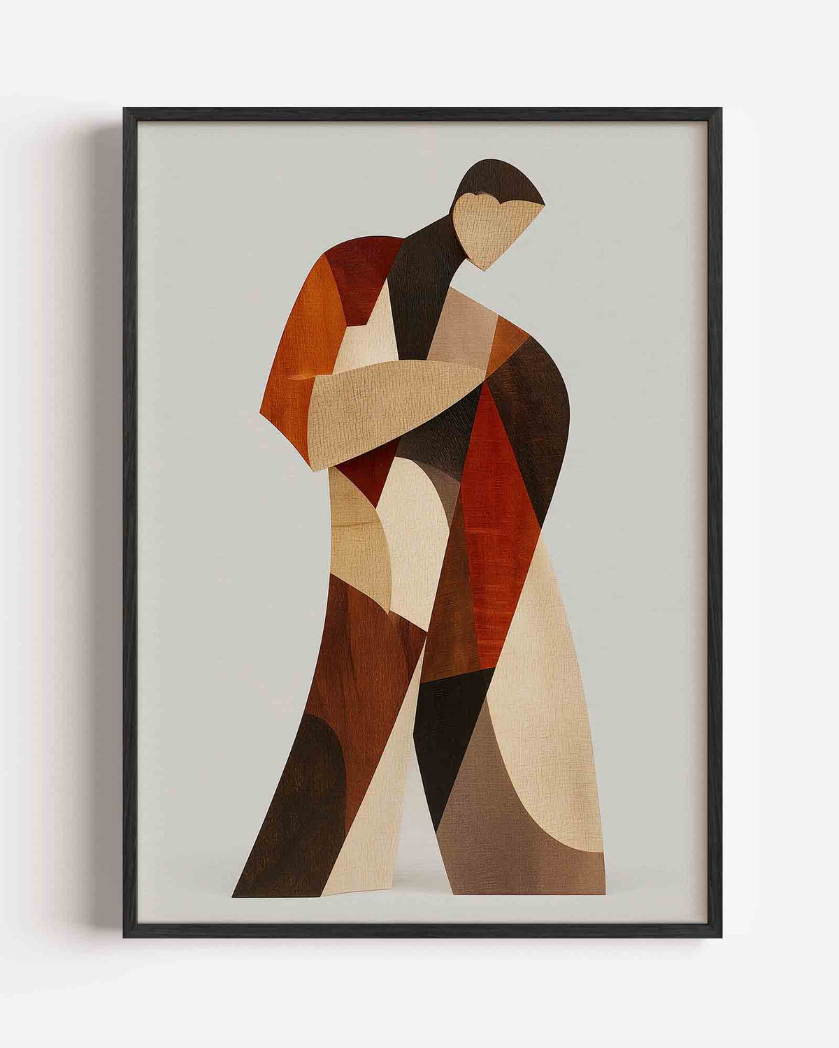 Abstracte figuur – abstracte portret poster als wanddecoratie