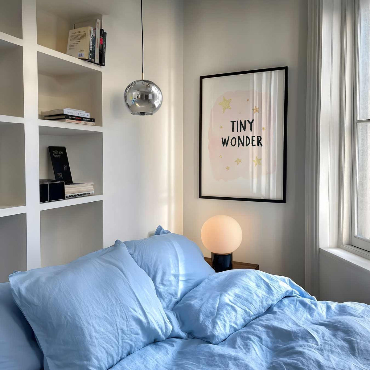 Tiny Wonder Stippenposter – staande muurposter voor de kinderkamer